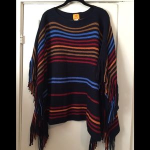 Multi-Colored Poncho
